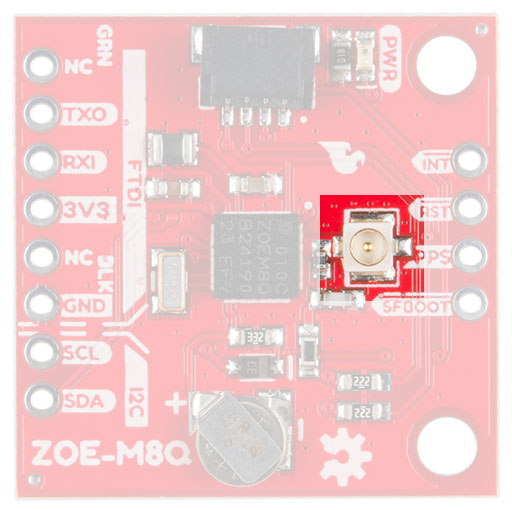 Image of SparkFun GPS Breakout (ZOE-M8Q and SAM-M8Q) Hookup Guide