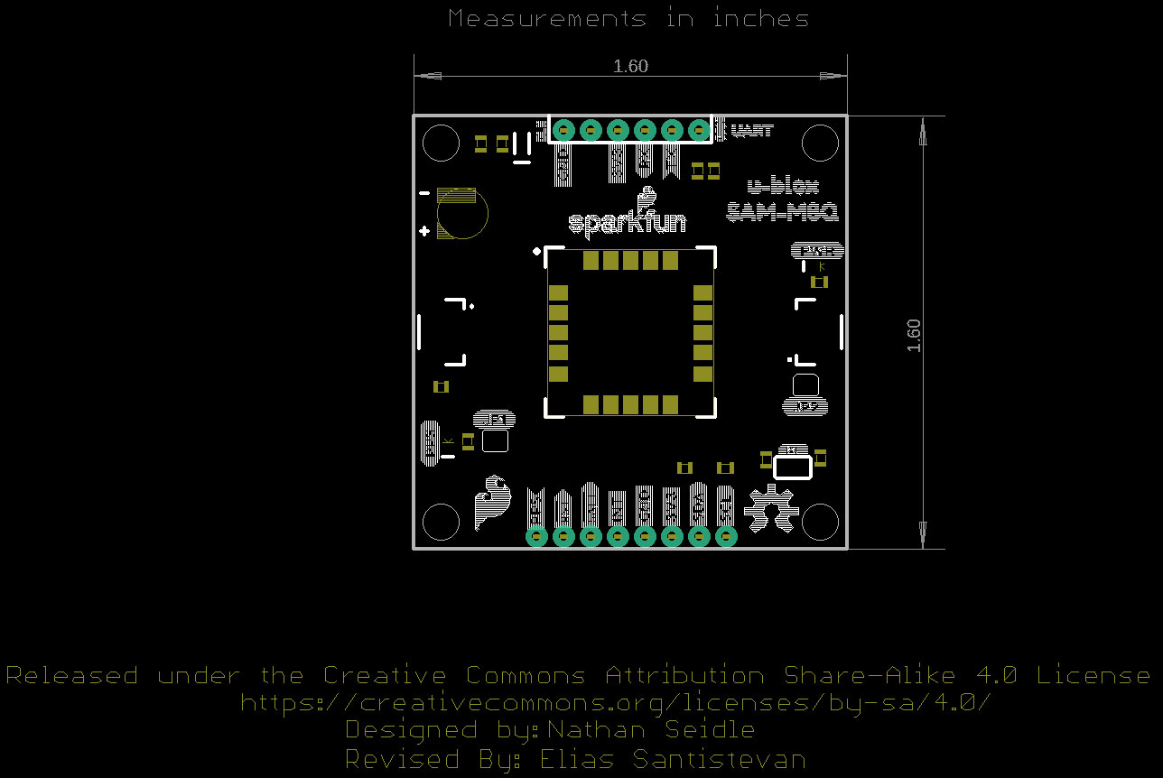 Image of SparkFun GPS Breakout (ZOE-M8Q and SAM-M8Q) Hookup Guide