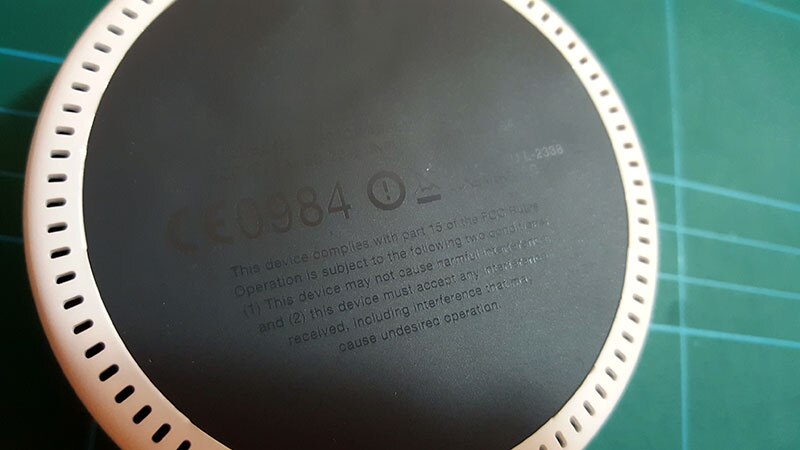 The Bottom of the Echo Dot