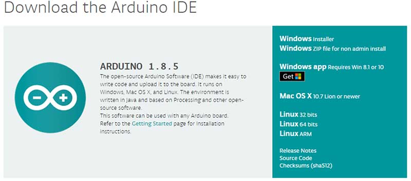 Download the Arduino IDE