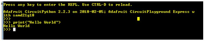 How to get Python running on a Circuit Playground Express