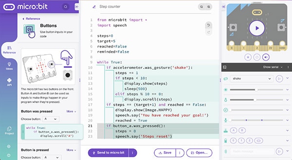 Exploring the Advanced Simulation Options of the micro:bit Python Editor