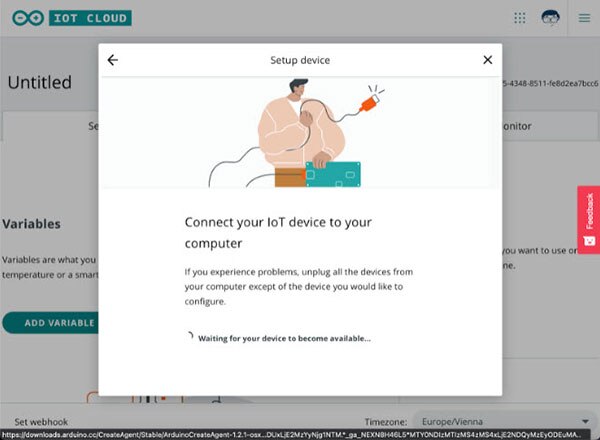 Getting Started with the Arduino IoT Cloud