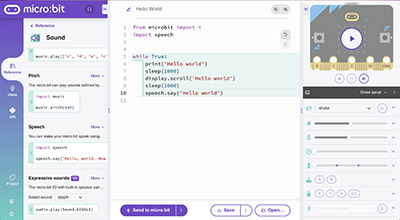 micro:bit python editor help Images High Quality Grahic How To Write a Hello World Application in the micro:bit Python Editor