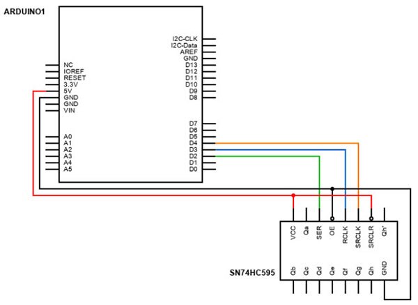 How to Add More Digital GPIO Pins to Arduino Projects using Shift Registers