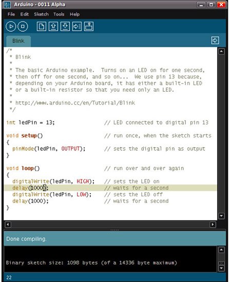 Arduino 2.1 IDE Overview