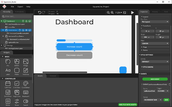 Design a Functional User Interface with Squareline Studio