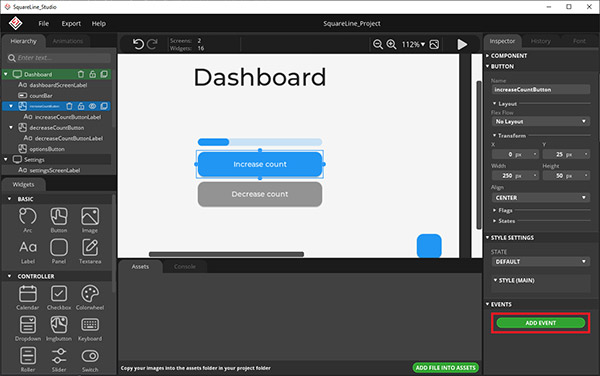 Design a Functional User Interface with Squareline Studio