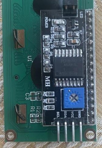 Using an LCD: An I2C Backpack with an LCD