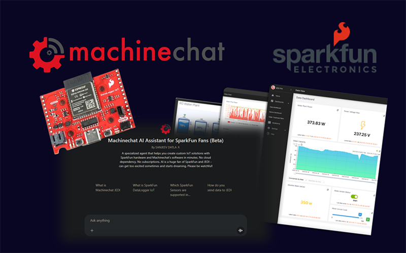image of Machinechat and SparkFun, Bringing AI-Powered IoT to the Masses