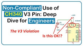 Image of Non-Compliant Use of CH340 V3 Pin: Deep Dive for Engineers