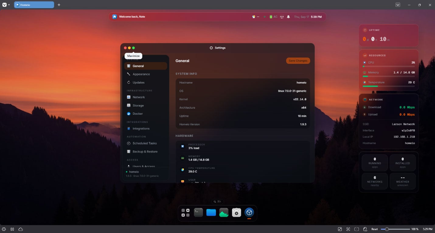 Image of Homeio: A Friendly Starting Point for Your First Home Server