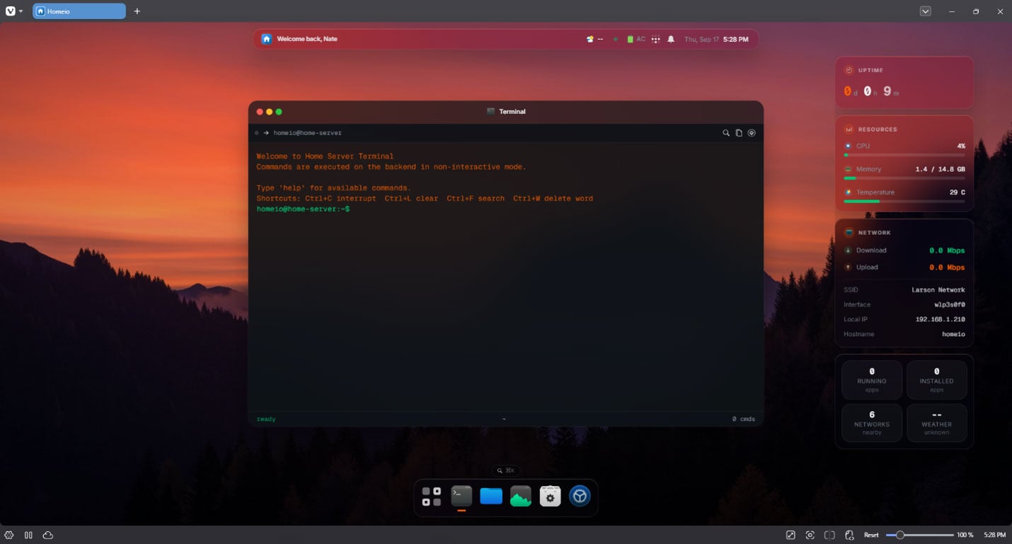Image of Homeio: A Friendly Starting Point for Your First Home Server