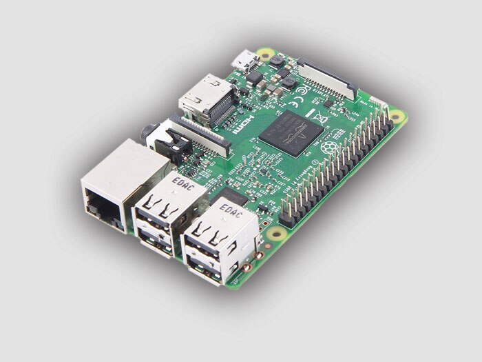 Raspberry Pi 3-64-bit CPU with built-in Wi-Fi and Bluetooth