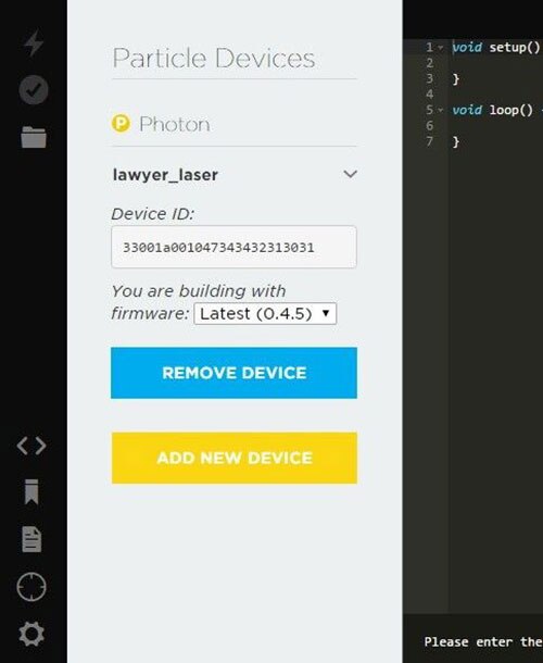 Image of Particle Device ID