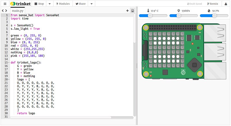 Raspberry Pi Sense HAT Emulator