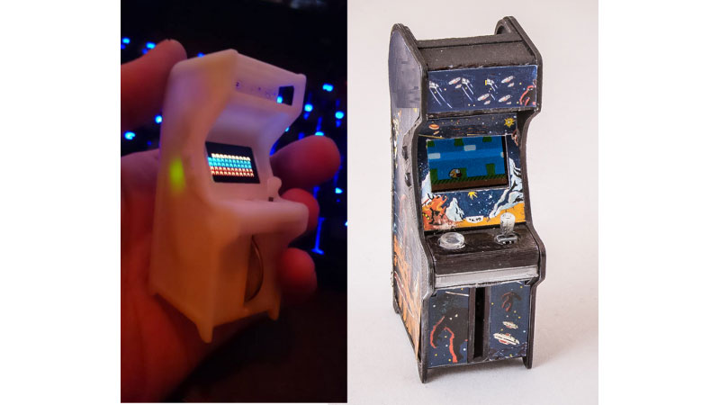 World's smallest Arcade Cabinet by TinyCircuits