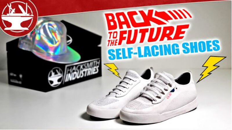 hacksmith self tying shoes