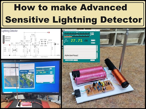 Advanced Sensitive Lightning detector with PC Graph