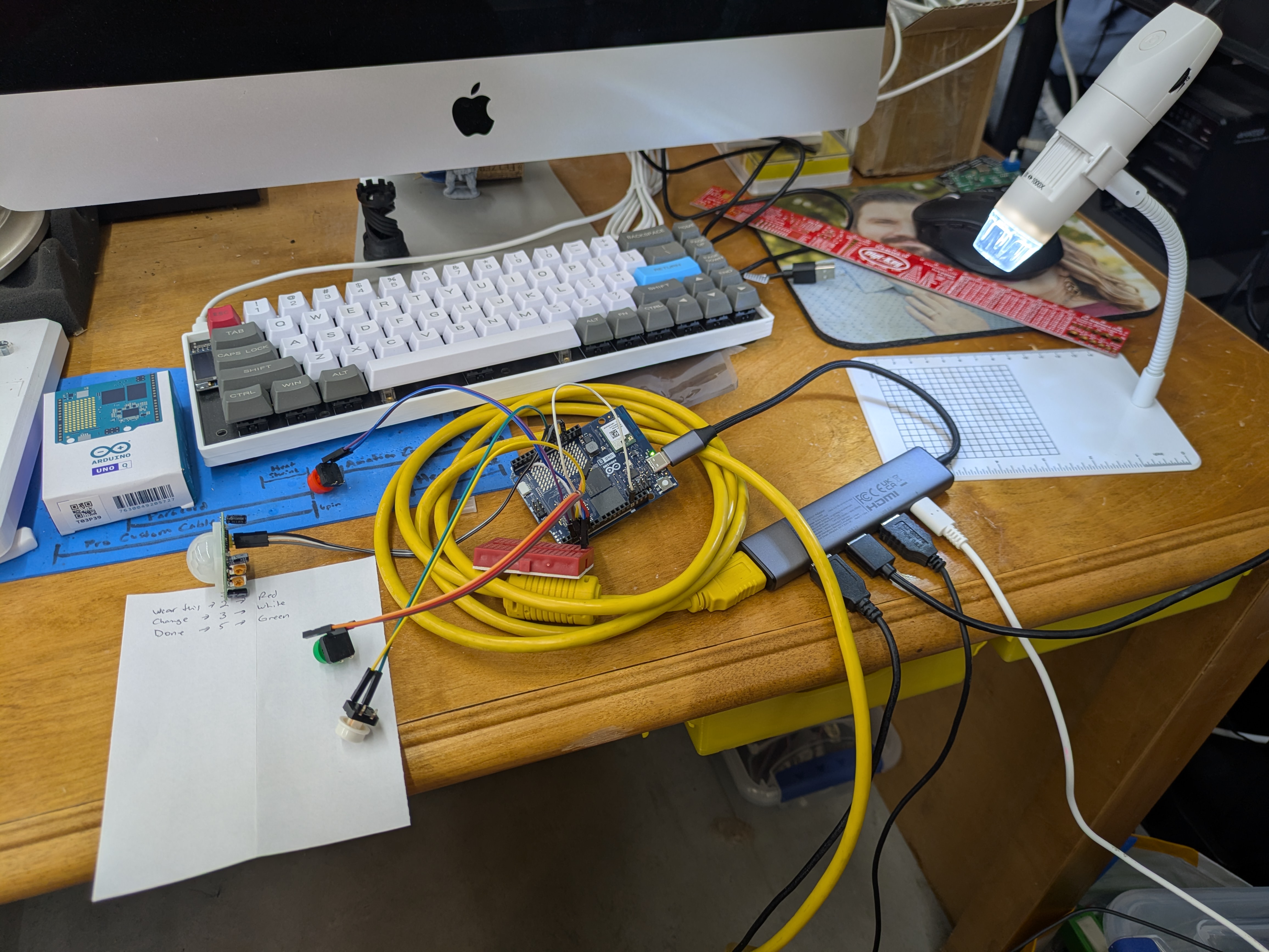 Pile of electronics on my desk