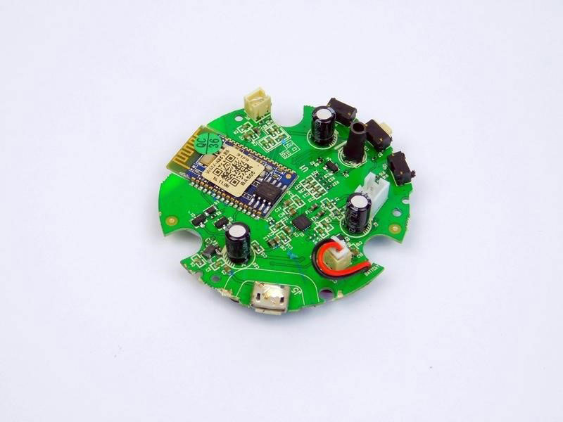 The topside of the PCB