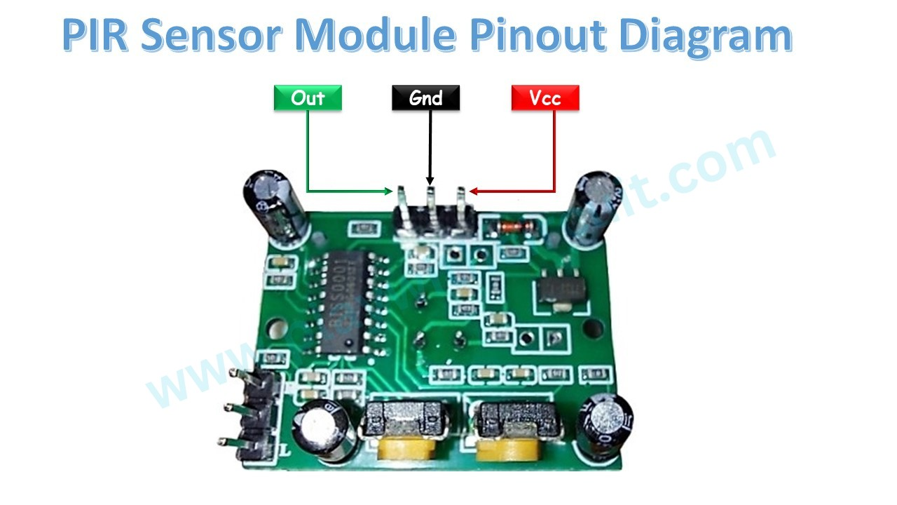 HC-SR501 PIR Motion Sensor Module Pinout